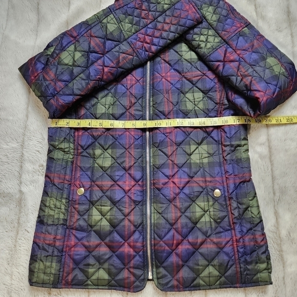 Jacket Plaid Green Navy red  cokors zipper FADED GLORY NWOT - Picture 10 of 12